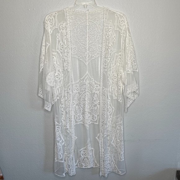 Other - open front lace/mesh swim cover up